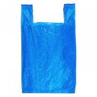 Пакет Майка 38см(+18)*65см, 15мкм, синий