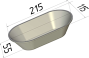 Форма для хлеба  215 х 115 х 55 мм