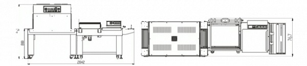 Термоусадочная машина полуавтоматическая Golfpack-5545TB Термоусадочная машина полуавтоматическая Golfpack-5545TB
