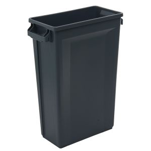 Контейнер для мусора SLIM L 50,7см w 27,2см h 75,6см 87л с ручками, серый, арт. 1213GY