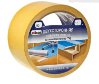Профессиональная двухсторонняя КЛ UNIBOB для укладки ковровых покрытий на деликатные поверхности, 50 мм х 10 м (ткань)