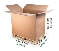 Паллетный короб 1184х784х800 мм, П-32