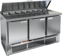 SLE1-111GN (1/3) О стол для салатов островн. охл.(+2+10), 3 двери, 1485х700х850мм, арт. 281741 от компании Европактрейд