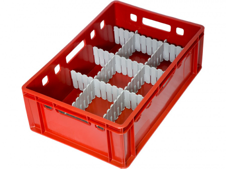 Ящик 600х400х200 сплошной, E2   красный, арт. 207 Ящик 600х400х200 сплошной, E2   красный, арт. 207