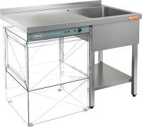 НСО1МП-12/7БП стол-моечная ванна справа для посудомоеч.машины с левым крылом и ниж.полкой, 1 секц., арт. 282211 НСО1МП-12/7БП стол-моечная ванна справа для посудомоеч.машины с левым крылом и ниж.полкой, 1 секц., арт. 282211