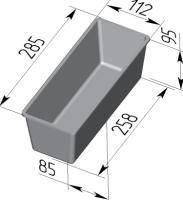 Форма для хлеба Тостерная 285 х 110 х 95 мм