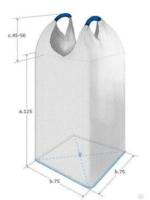 Биг бэг 75 х 75 x 125 см 2 стропы верх открытый - низ глухое Биг бэг 75 х 75 x 125 см 2 стропы верх открытый - низ глухое