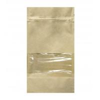 Пакет Дой-Пак 10,5*18,5(+3)см, Крафт (бурый), с окном 4см
