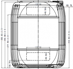 Канистра штабелируемая (евроканистры)19л