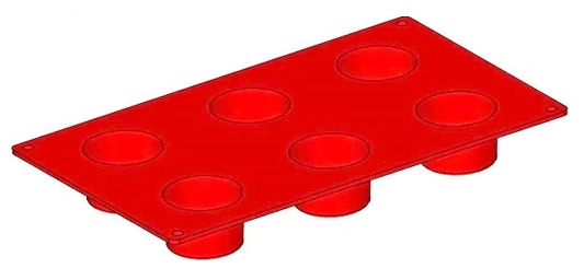 Форма силиконовая круг №02 295*175