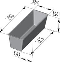 Форма для хлеба Тостерная 290 х 95 х 95 мм