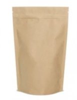 Крафт пакет дой-пак зип-лок 105*150+(30+30) мм (гладкая бумага)