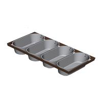 Секция форм для хлеба 4 Л 215 х 115 х 55 мм с ручками