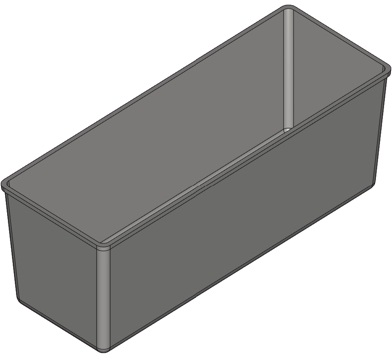 Форма для хлеба Тостерная 343 х 125 х 111 мм