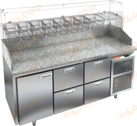 PZ3-122/GN КАМЕНЬ стол для пиццы охл.(+2+10), 1 дверь, 4 ящика, с бортом с 3х сторон, 1835х700х1050, арт. 286768 от компании Европактрейд PZ3-122/GN КАМЕНЬ стол для пиццы охл.(+2+10), 1 дверь, 4 ящика, с бортом с 3х сторон, 1835х700х1050, арт. 286768 от компании Европактрейд