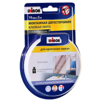 Двухсторонняя КЛ UNIBOB для крепления зеркал, 19 мм х 5 м (вспененная)