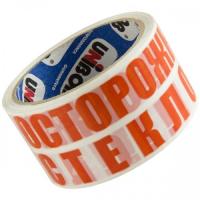 Клейкая лента 48мм Х 66м с логотипом «Осторожно стекло»; красный (Р 485С ) на белом фоне от компании Европактрейд Клейкая лента 48мм Х 66м с логотипом «Осторожно стекло»; красный (Р 485С ) на белом фоне от компании Европактрейд