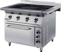 Плита электрическая ПЭ49Ж, 4 конфорки, духовка из угл.стали, 16,8кВт, 400В