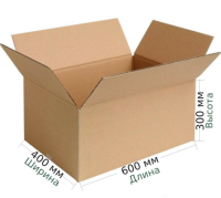 Картонная коробка 600х400х300 Т-23 бурый