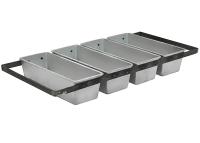 Секция форм для хлеба 4 Л 215 х 105 х 50 мм с ручками