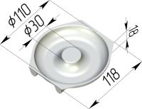 Форма Бублик круглая 120 х 110 х 20 м