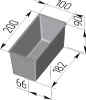 Форма для хлеба Тостерная 200 х 100 х 90 мм
