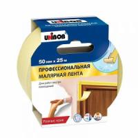 Профессиональная малярная лента для внутренних работ, 50 мм х 25 м, желтая