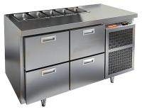 SL1-22GN (1/3) БЕЗ КРЫШКИ стол для салатов охл.(+2+10),4 ящика, 1390х700х850мм, HICOLD RUS, арт. 282765 от компании Европактрейд