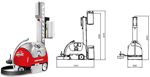 Мобильный паллетоупаковщик PKG E-Motion EB, арт. PKG Motion-EB  Мобильный паллетоупаковщик PKG E-Motion EB, арт. PKG Motion-EB