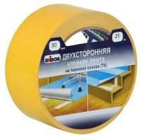 Двухсторонняя КЛ UNIBOB, 50 мм х 25 м (ткань) Двухсторонняя КЛ UNIBOB, 50 мм х 25 м (ткань)
