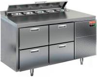 SL2-22GN (1/6) О стол для салатов охл. (+2+10), островн., 4 ящика, 1390х700х850мм, HICOLD RUS, арт. 293496 от компании Европактрейд