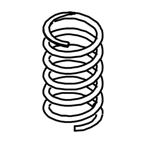 Пружина цилиндрическая ØE14,3XL44XØ 1,5 P.4,9 A302, Sanremo арт. 10054456 Пружина цилиндрическая ØE14,3XL44XØ 1,5 P.4,9 A302, Sanremo арт. 10054456