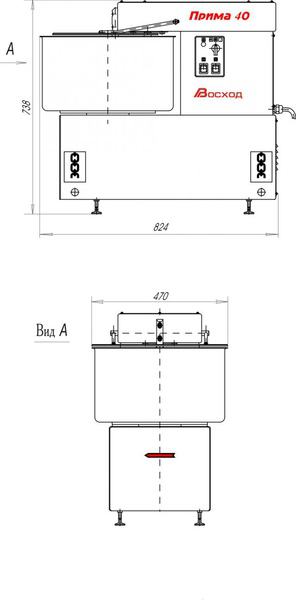 Машина тестомесильная Прима-40
