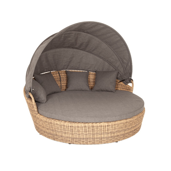 "Стильяно" плетеная кровать круглая, цвет соломенный от компании Европактрейд "Стильяно" плетеная кровать круглая, цвет соломенный от компании Европактрейд