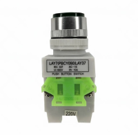 Кнопка LAY7 (PBCY090) LAY37 (зелёная, с фиксацией) купить в компании Европактрейд