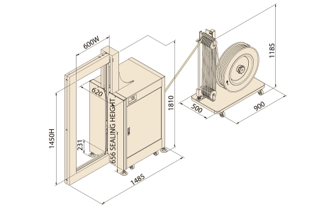 Автоматическая стреппинг машина ТР-601YPT, арт. ТР-601YPT Автоматическая стреппинг машина ТР-601YPT, арт. ТР-601YPT