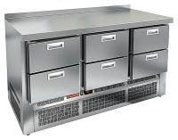 GNE 222/BT стол охл. (-10-18), 6 ящиков, 1485х700х850мм, ниж.распол.агрегата, HICOLD RUS, арт. 292263 от компании Европактрейд