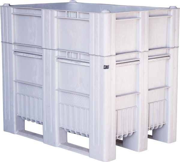 BoxPallet 1200х800х1035 сплошной, на полозьях  серый, арт. C-Box 1208 S (1035) серый BoxPallet 1200х800х1035 сплошной, на полозьях  серый, арт. C-Box 1208 S (1035) серый