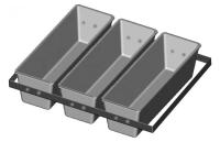 Секция форм для хлеба 3 Л Тостерная 305 х 105 х 92 с ручками