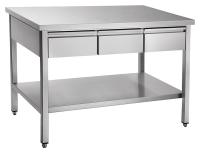 Стол с выдвижными ящиками СТН-7-1(1200х700х860мм) 3 выдвижных ящика,нерж 21000801116, арт. 21000801116 от компании Европактрейд Стол с выдвижными ящиками СТН-7-1(1200х700х860мм) 3 выдвижных ящика,нерж 21000801116, арт. 21000801116 от компании Европактрейд