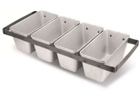 Секция форм для хлеба 4 Л 10 215 х 105 х 105 мм с ручками
