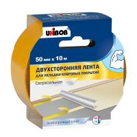 Профессиональная двухсторонняя КЛ UNIBOB для укладки ковровых покрытий на подогреваемые полы, 50 мм х 10 м (сверхсильная) Профессиональная двухсторонняя КЛ UNIBOB для укладки ковровых покрытий на подогреваемые полы, 50 мм х 10 м (сверхсильная)