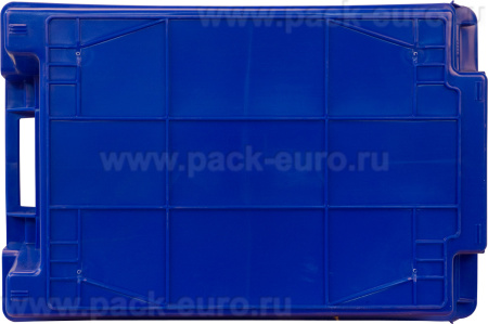 Ящик сплошной 600×400×200 мм, объем 37 л., арт.: 206, синий, код: 02263, арт. 206