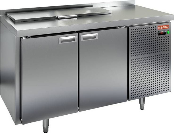 SL2-11SN (1/6) БЕЗ КРЫШКИ стол для салатов охл.(+2+10), 2 двери, 1390х600х850мм, HICOLD RUS, арт. 283710 от компании Европактрейд