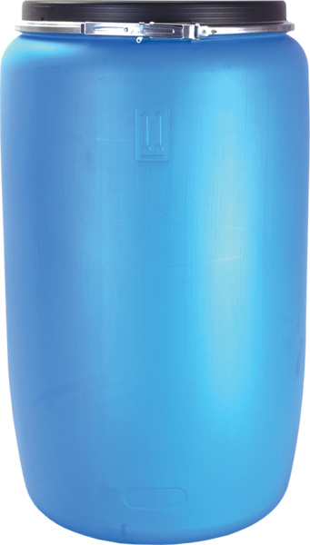 Бочка 227о новая с крышкой на обруче синяя, арт. БП 227о