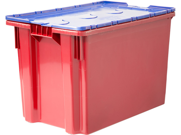 Ящик с крышкой, Safe Pro, 600×400×415, красный, код:29579, арт. 605-1 SP ГД М