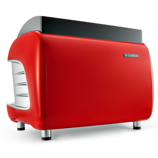 Кофемашина Sanremo Verona SED (автомат) 2 высокие гр. красная