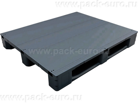 Паллет 1200х1000х157 сплошной, код: 30865, арт. IR 1210S-3R чёрный