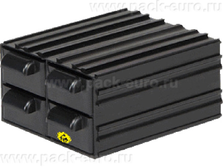 Ящик 122х106х62 антистатический, код: 40565, арт. PD 305 ESD