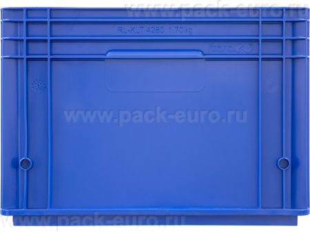 Ящик перфорированный 396×297×280, арт.: 4280 RL-KLT, объём 24.1, голубой, код: 20584, арт. 4280 RL-KLT